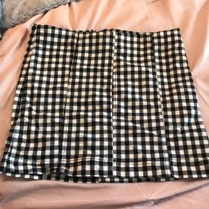 Free people gingham bodycon skirt